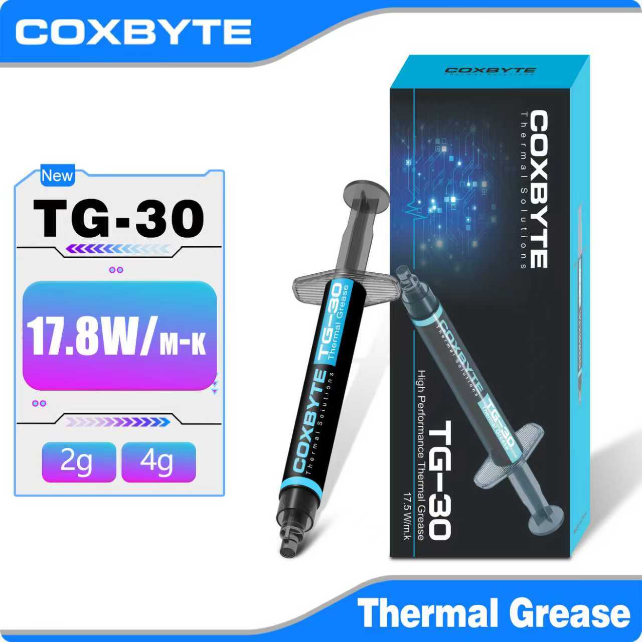 Thermal Paste - Coxbyte 17.5w/mk pasta térmica TG-30 2g
