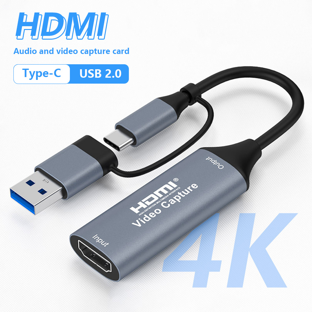 Sound Card Usb - 4k 2 em 1 usb 2.0