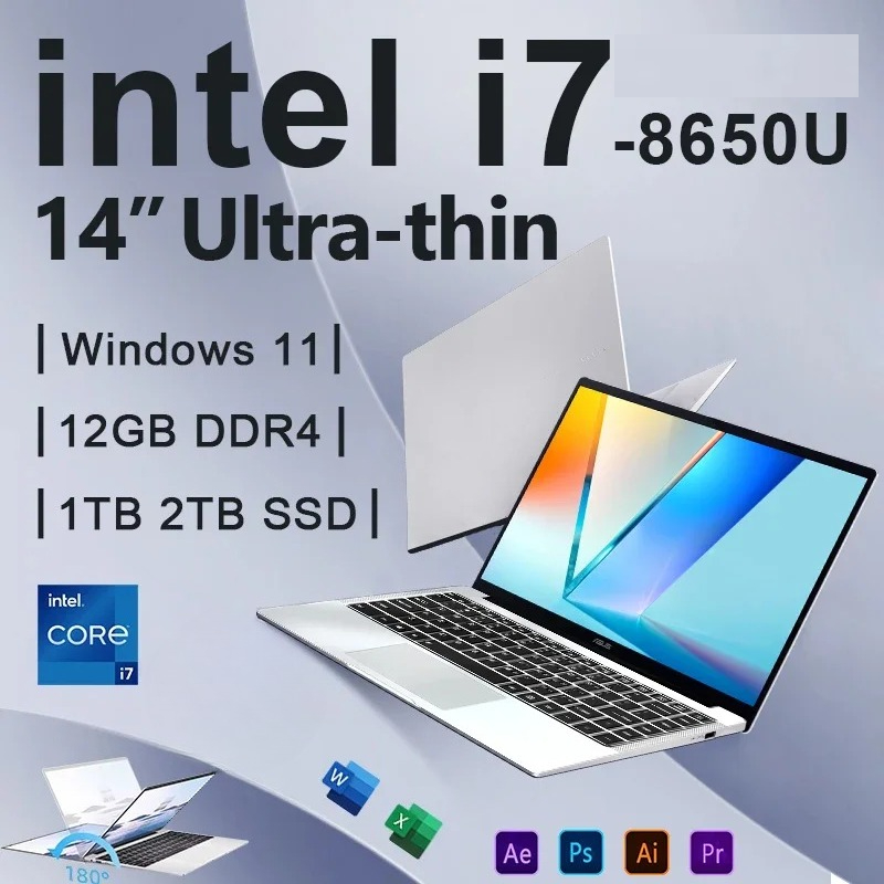 Pc Gaming Core I7 - LENO Laptop Ultra Slim de 14.1