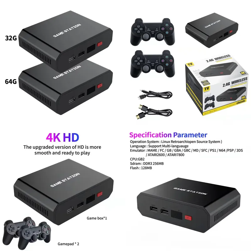 Gaming Controller - Console de Videogame M8plus HD com