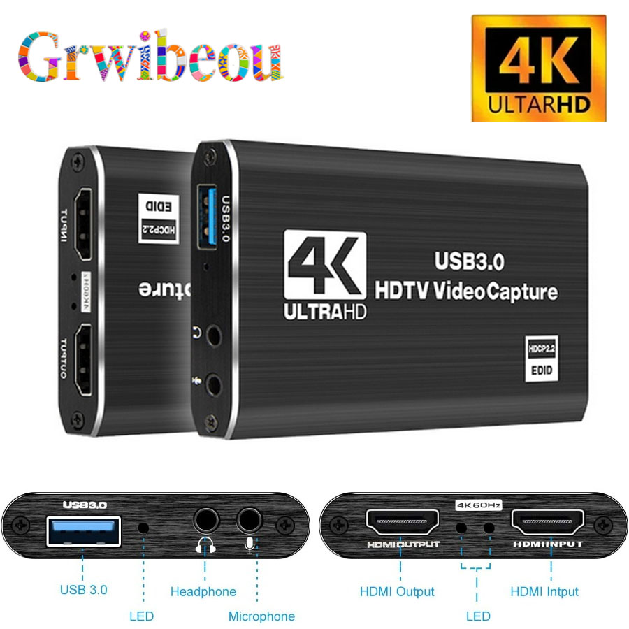 Sound Card Usb - Placa de captura de vídeo 4k