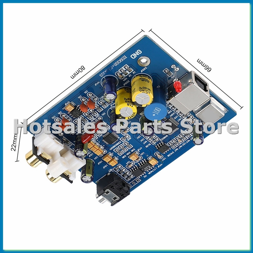 Sound Card Usb - Placa Decodificadora Mini USB ES9028K2M+SA9023 Módulo