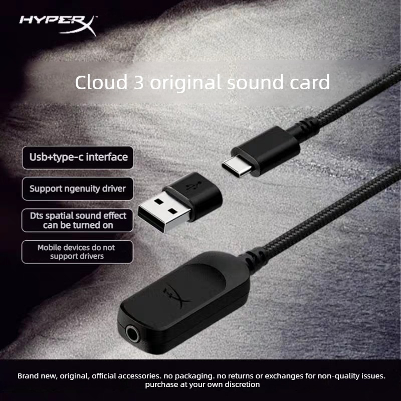 Sound Card Usb - Fones de Ouvido Hyperx Originais Cloud