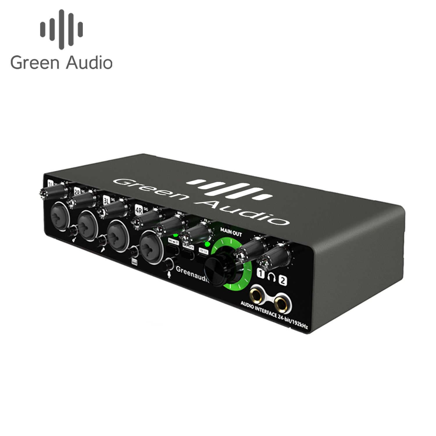 Sound Card Usb - Interface de Áudio USB GAX-MD44 Verde