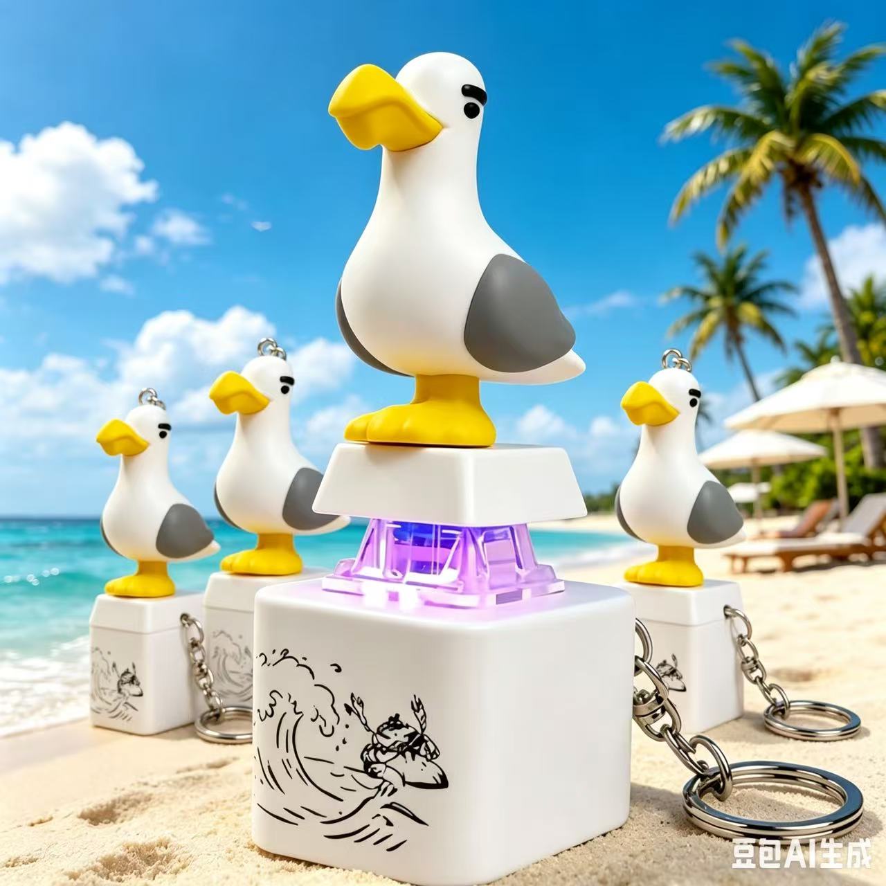 Sound Card Usb - Chaveiro 2007Seagull Mine, Botão Fidget USB