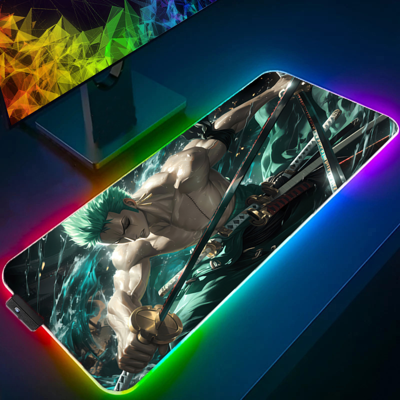 Uma peça zoro mouse pad rgb ac - Pc Gaming Essentials avaliação e preço