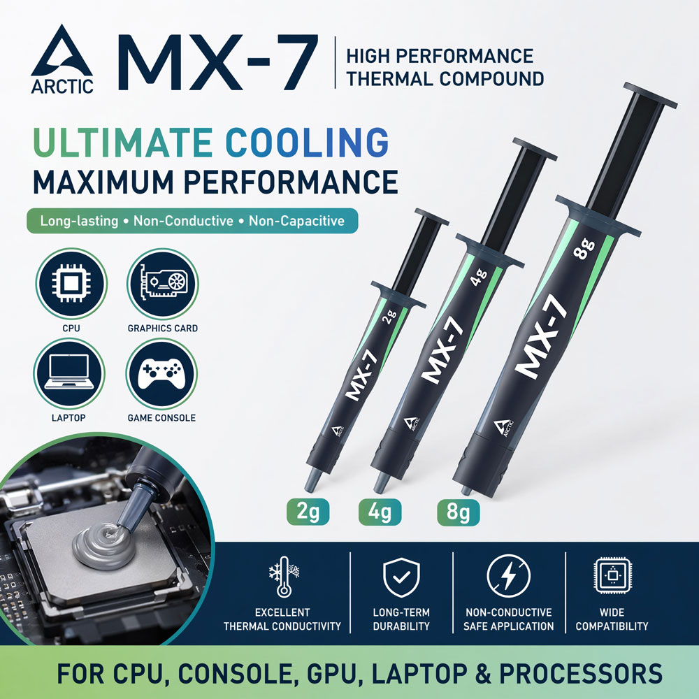 ARCTIC MX-7 4G 8G 2G Pasta Tér - Thermal Paste avaliação e preço