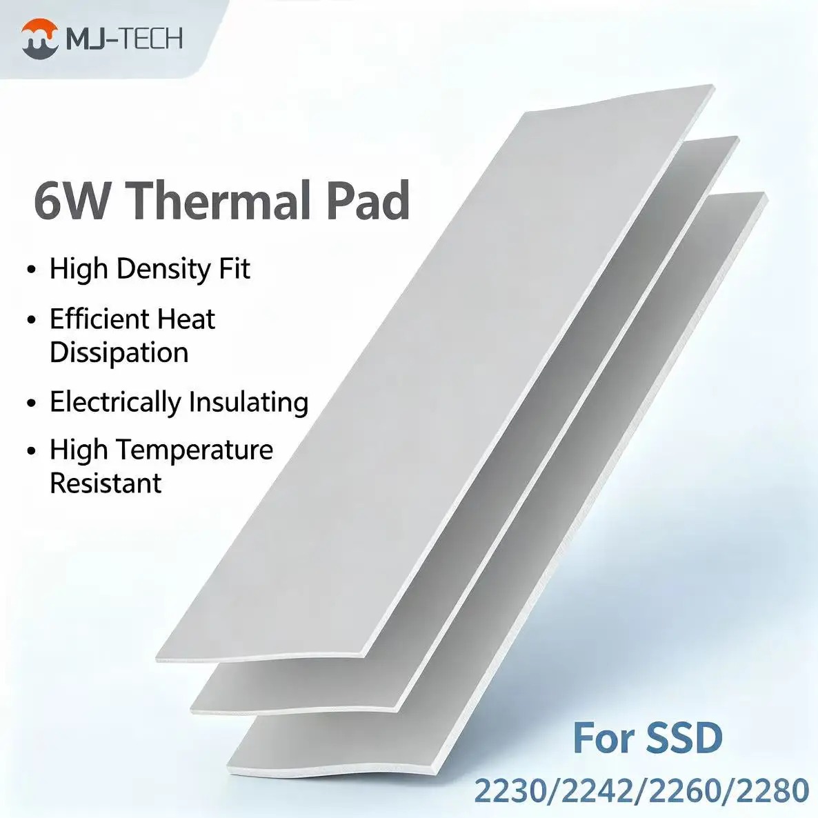 MJ-TECH 6W/mK Almofada Térmica - Laptop Cooling Pad avaliação e preço