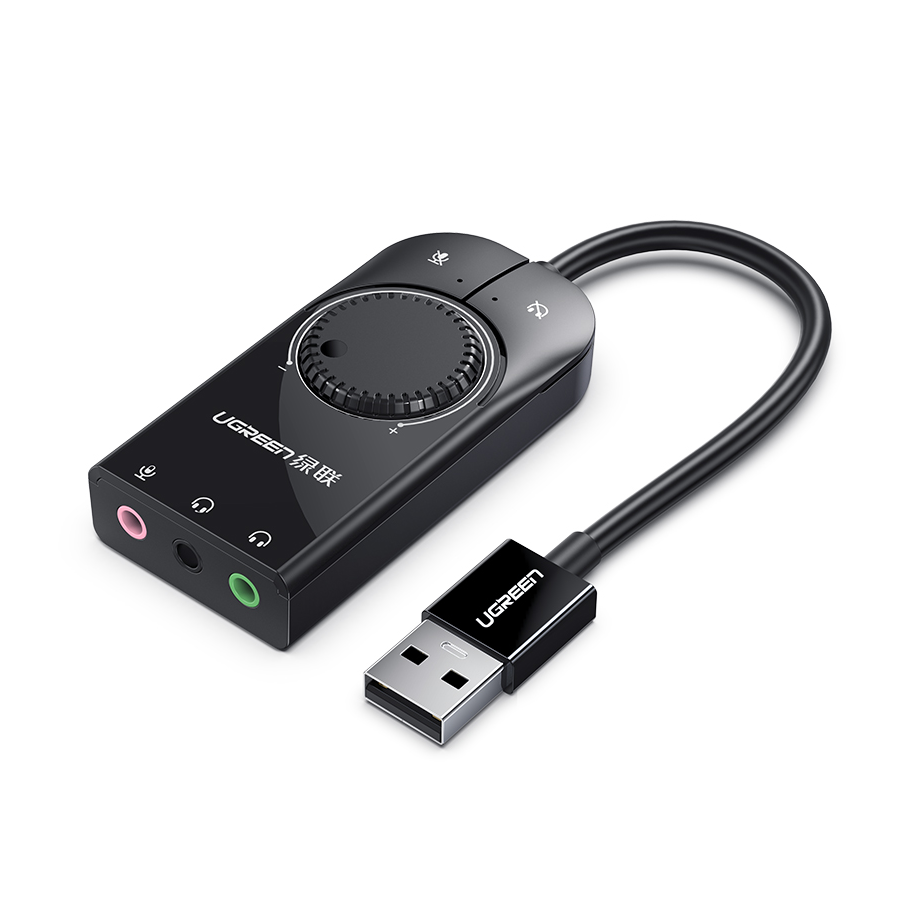 Placa de som USB UGREEN Placa  - Sound Card Usb avaliação e preço