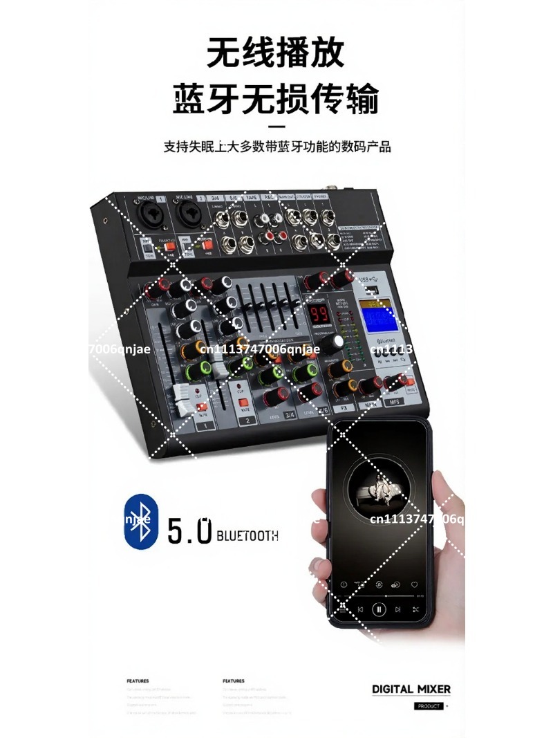 Mixer de Áudio Profissional co - Sound Card Usb avaliação e preço
