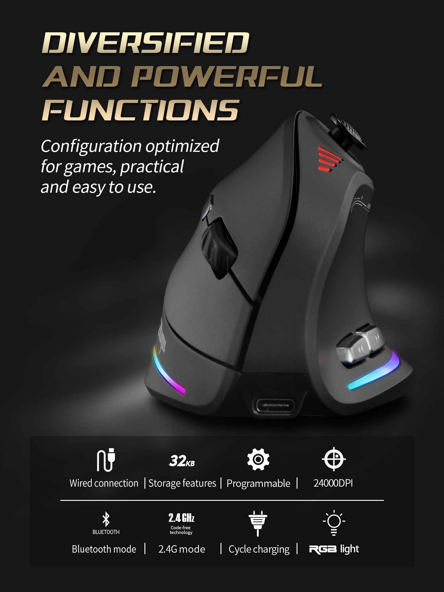 Jomaa RGB retroiluminado contr - Gaming Controller avaliação e preço